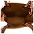 Céline Celine Borsa Cabas Verticale Mini Triomphe in Tela Verniciata Bianca Bianco Crudo - vista 4