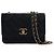 Chanel Black Mini gesteppte Lammhaut Trendy CC Chain Wallet Schwarz