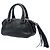 Borsa Bowler LAX Chanel in pelle di vitello granulata nera con nappa Nero - vista 2