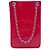 Portacellulare a tracolla Chanel Pink CC Patent Rosa