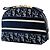 Dior Blue Oblique Besticktes Samt-Kosmetiktäschchen Blau Marineblau - Ansicht 2