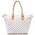 Louis Vuitton White Damier Azur Saleya MM Bianco