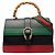 Borsa Gucci Dionysus Web in pelle di vitello nera grande Nero