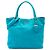 Tote Open Convertible Prada Blue Vitello Daino