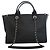 Tote Chanel Black Small Studded Caviar Deauville Nero - vista 2