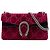 Borsa a tracolla Gucci Red Medium GG Velvet Dionysus Rosso