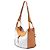 Borsa Hammock LOEWE bianca Medium Bicolor in pelle di vitello granulata Bianco Bianco sporco - vista 2