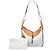 Borsa Hammock LOEWE bianca Medium Bicolor in pelle di vitello granulata Bianco Bianco sporco - vista 7