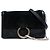 Chloé Faye Crossbody in scamosciato e pelle di vitello nero, piccola