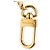 Portachiavi Louis Vuitton Gold Gold Plated Bolt Extender D'oro - vista 4