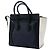 Luggage Céline Borsa Tote Celine Blue Micro Tricolor in pelle Blu navy - vista 2