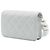 Chanel White CC Quilted Lambskin Maxi Pearl Chain Strap Bianco - vista 2