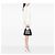 Balenciaga Canvas gestreifter Cabas Navy Blau S - Ansicht 6