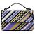 Bottega Veneta Borsa Small Nappa Diagonal Stripe Viola Porpora