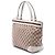 Gucci Mayfair Tote aus beigem GG Canvas - Ansicht 2