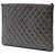 Clutch Chanel Gray Large Crinkled Patent O Case Castaño Gris antracita - vista 2