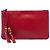 Clutch Bamboo in pelle di vitello rossa Gucci Rosso