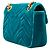 Borsa a tracolla Gucci Blue Small GG Marmont Matelasse Velvet Turchese - vista 2