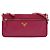 Borsa a tracolla Prada Pink Saffiano Lux Top Zip Rosa