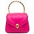 Bulgari Bolsa Serpenti Reverse de micro couro de vitelo rosa Bvlgari com alça de mão