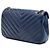 Chanel Blue Chevron Lambskin Pyramid CC Flap Blu scuro - vista 2