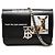 Burberry Black Small Smooth Calfskin Bambi TB Crossbody Nero