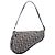 Blue Mini Diorissimo Canvas Saddle Pochette Blau Marineblau