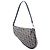 Blue Mini Diorissimo Canvas Saddle Pochette Blau Marineblau - Ansicht 2