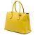 Prada Borsa Double Tote in Pelle Saffiano Gialla Giallo - vista 2