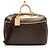 Louis Vuitton Monogram Canvas Alize 24 Heures Weekender Castaño