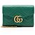 Cartera con cadena Gucci Matelasse Leather GG Marmont Verde