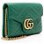 Cartera con cadena Gucci Matelasse Leather GG Marmont Verde - vista 2