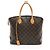 Borsa Louis Vuitton Monogram Canvas Lockit MM Marrone