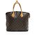 Borsa Louis Vuitton Monogram Canvas Lockit MM Marrone - vista 3