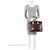 Borsa Louis Vuitton Monogram Canvas Lockit MM Marrone - vista 5