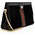 Borsa a tracolla Gucci Suede Ophidia Large Chain Nero - vista 2