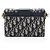 Borsa a tracolla Dior Oblique 30 Montaigne Box Blu - vista 3