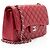 Gabrielle Borsa Chanel Classic Jumbo Double Flap in pelle Caviar Rosso - vista 2
