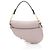 Mini borsa Saddle in pelle di vitello granulata Dior Rosa - vista 3