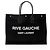 Bolso tote Rive Gauche grande de lona y piel de becerro Saint Laurent Negro