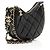 Gabrielle Mini Hobo Chanel in agnello con catena Nero - vista 2