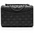 Piccola borsa a tracolla Fleming in pelle di Tory Burch Nero - vista 3