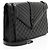 Borsa a Spalla Large Mixed Matelasse Grain de Poudre Monogram Saint Laurent Nero - vista 2