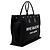 Saint Laurent Canvas Calfskin Rive Gauche Large Tote Schwarz - Ansicht 2