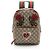 Piccolo zaino Gucci GG Supreme con ricami di cuori e rose