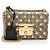 Piccola borsa a tracolla Gucci GG Supreme Bee Padlock Marrone Beige