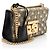 Piccola borsa a tracolla Gucci GG Supreme Bee Padlock Marrone Beige - vista 2