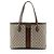 Tote Large Shopping Ophidia GG Supreme Gucci Marrone Beige - vista 3