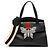 Bolsa Linea Totem de couro e cristal com borboleta Gucci Preto