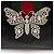 Bolsa Linea Totem de couro e cristal com borboleta Gucci Preto - vista 10